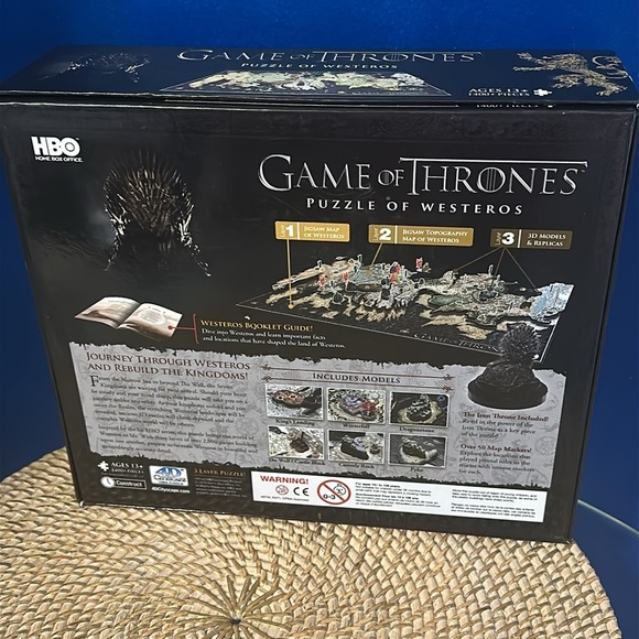 Game of Thrones Puzzle of Westeros Jigsaw 1400+ Pieces 4D Cityscape - Picture 3 of 5